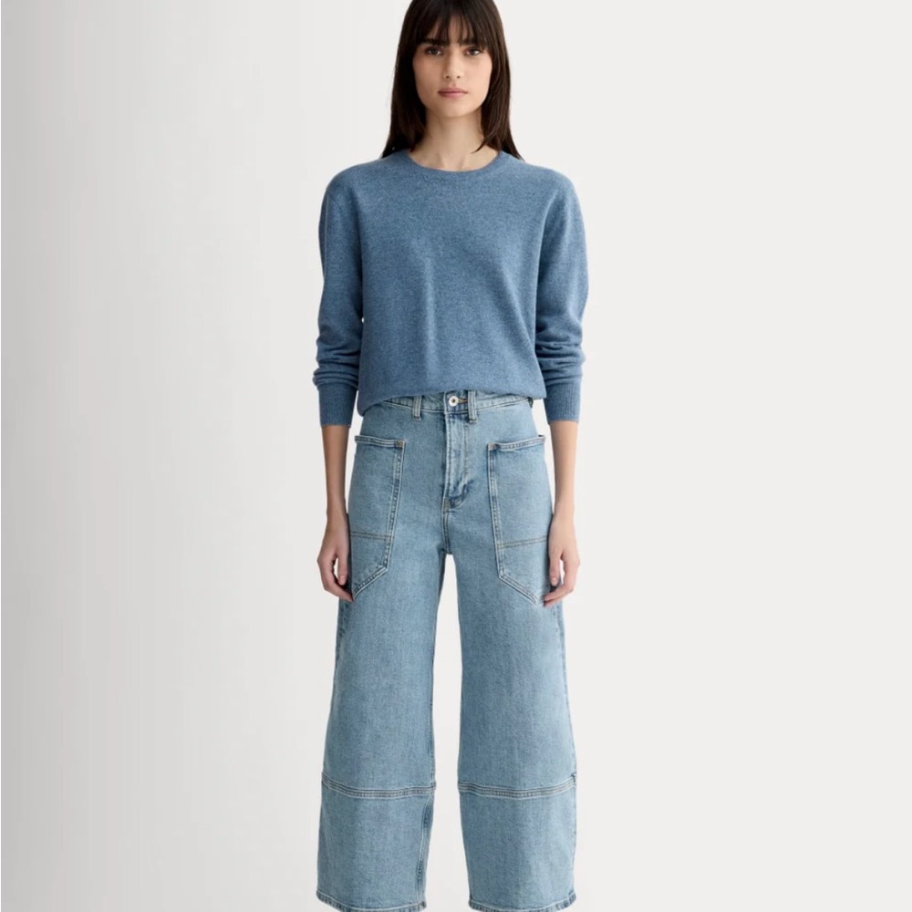 Everlane Women's Wide Leg Jeans - Light Blue